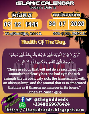 Today's_Hijra_Date_1441_is_What_is _today's_Hijra_date_Daily_Islamic_Calendar_Muharram_Dhul_Hijjah_Zul_theguddeeds_Eid_Al-Ihsan_Media_2020