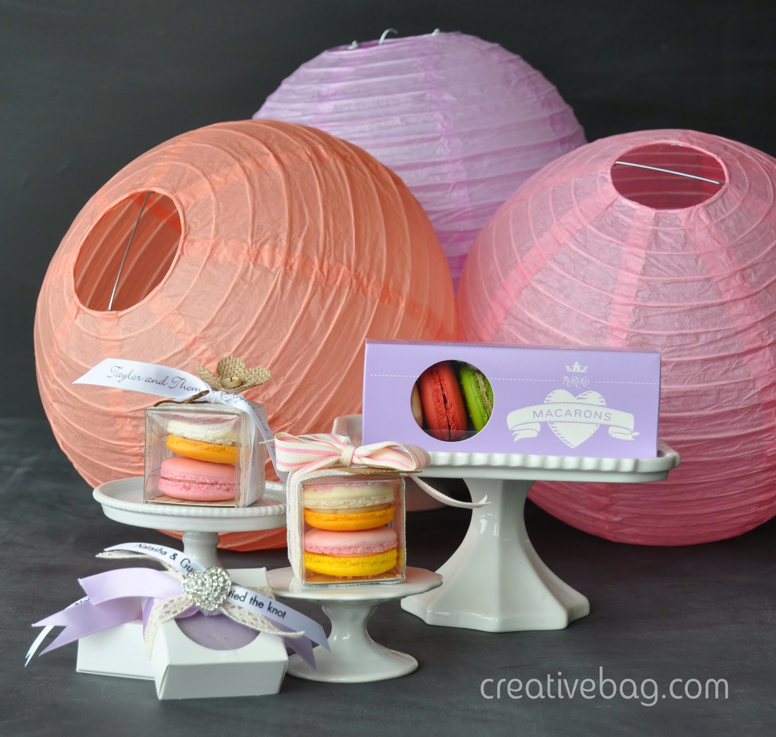 macaron packaging from CreativeBag.com | macarons from MoRoCocholate.com