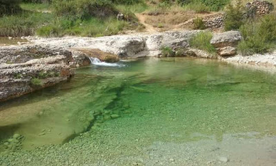 pesquera, toll pablet ,pozos, bañarse ,beceite