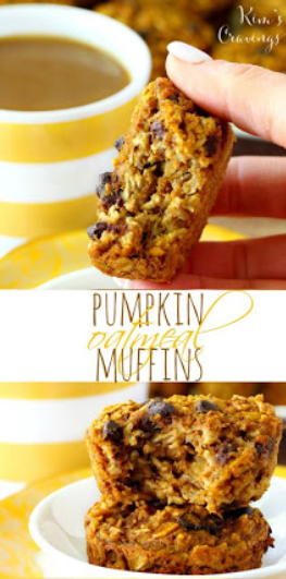 Pumpkin Oatmeal Muffins