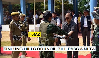 SINLUNG HILLS COUNCIL BILL PASS A NI TA