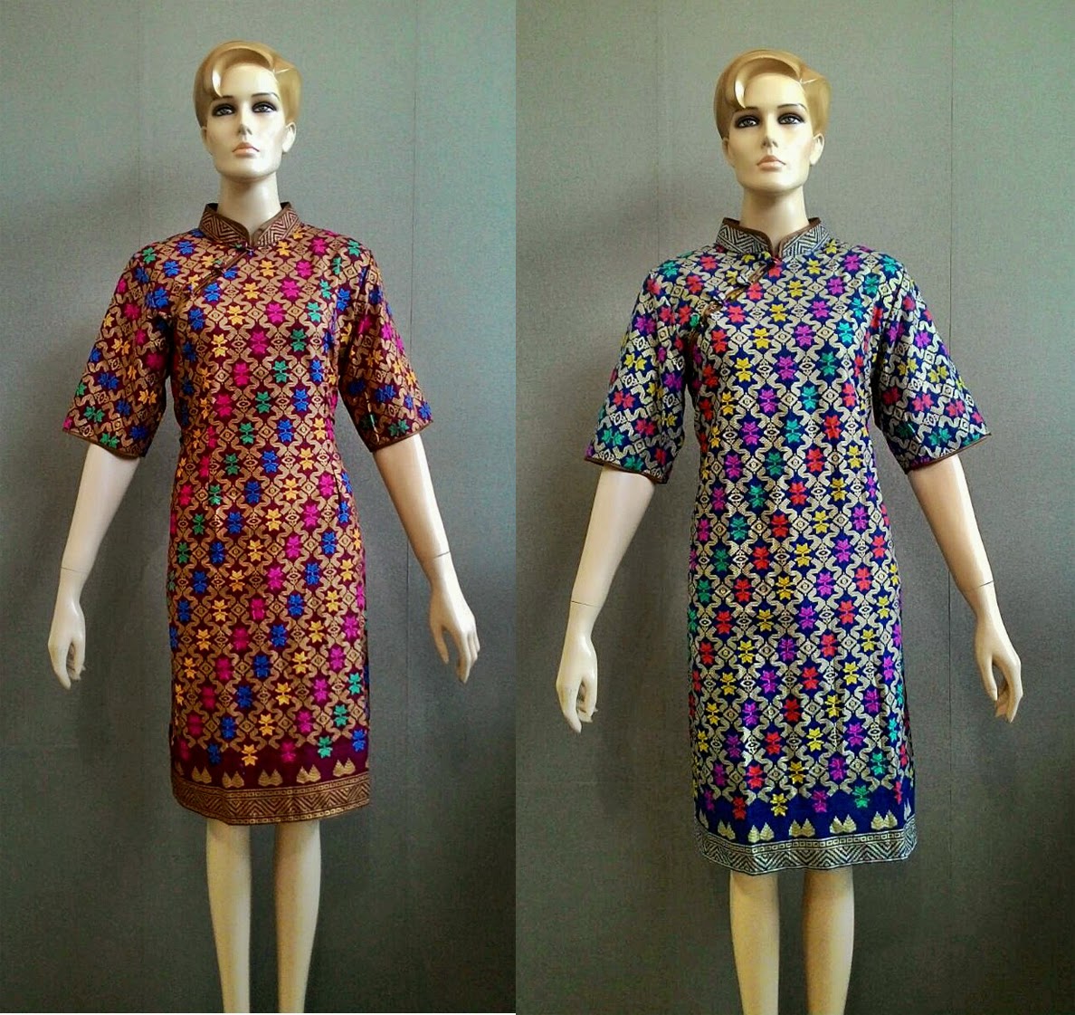 Model Baju  Batik Dress  Cheongsam Batik Bagoes Solo