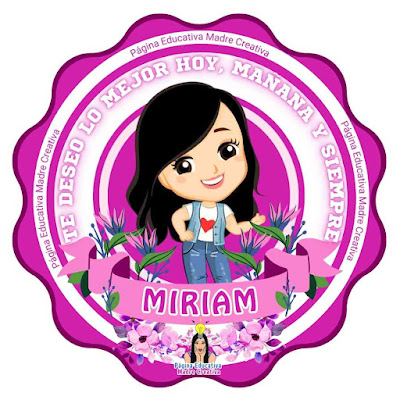 PIN Nombre MIRIAM Te deseo lo mejor Hoy mañana y siempre SOLAPIN