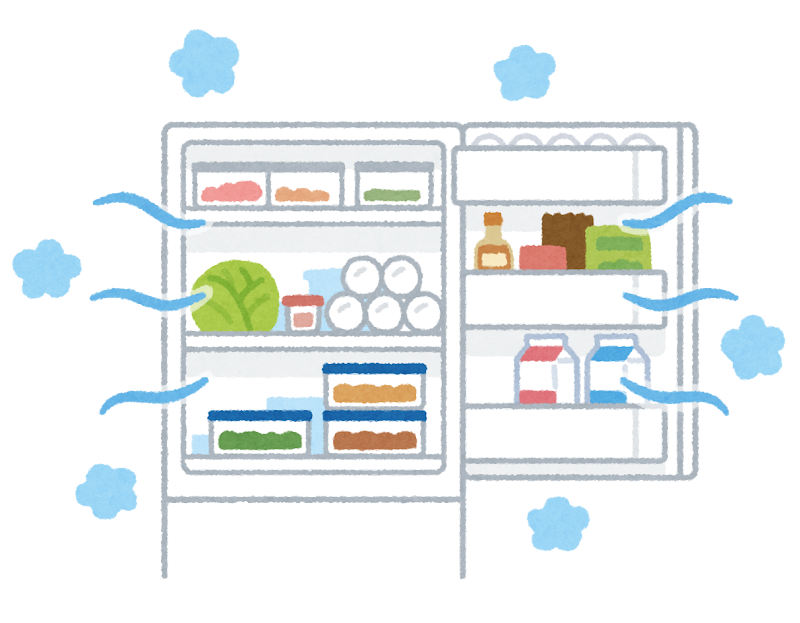 開けっ放しの冷蔵庫のイラスト かわいいフリー素材集 いらすとや
