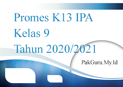 Promes K13 IPA Kelas 9 Tahun 2020/2021