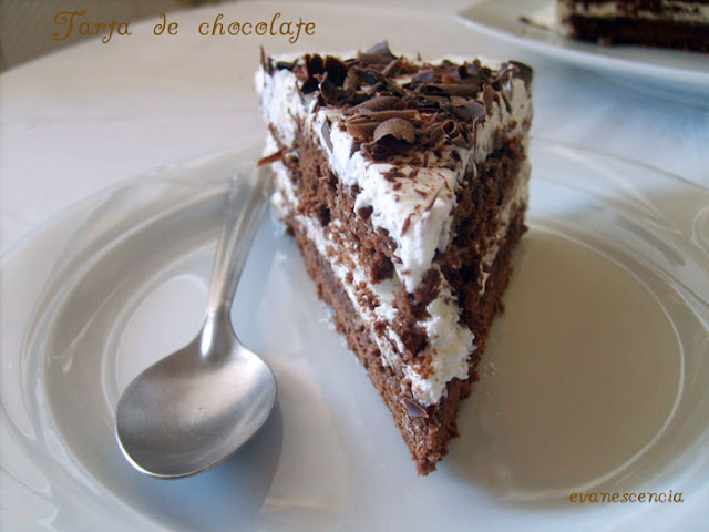 trozo tarta chocolate