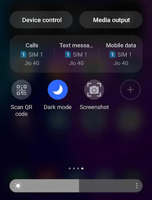 Screenshot in Samsung