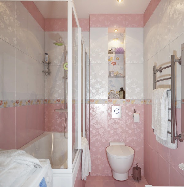 Desain Kamar Mandi Pink Cantik | Rancangan Desain Rumah 