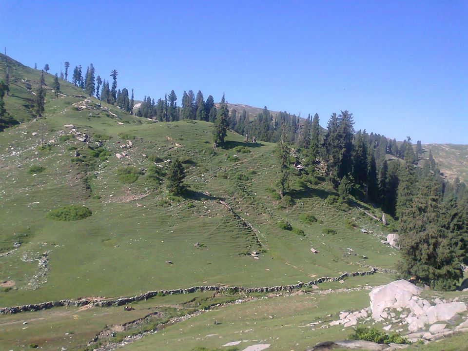 Hidden valley in Khyber Pakhtunkhwa. Chail valley. Cheel valley. Allai valley