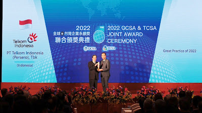 Telkom Sabet Gelar Global Best Practice - Sustainability Awards 2022 di Taipei