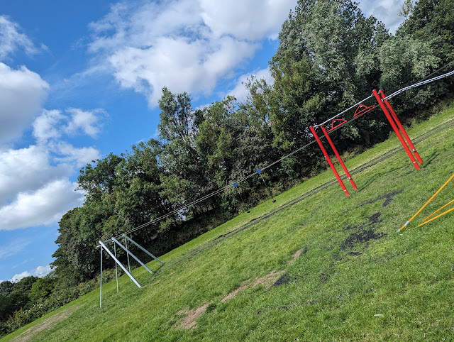 Alexandra Park, Cramlington  - Adventure Playground Dual Zip Wire