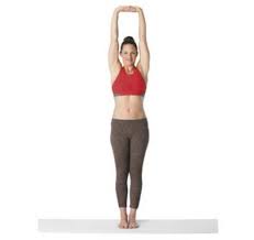 Tadasana Urdhva Baddha Hastasana(Yoga pose) 