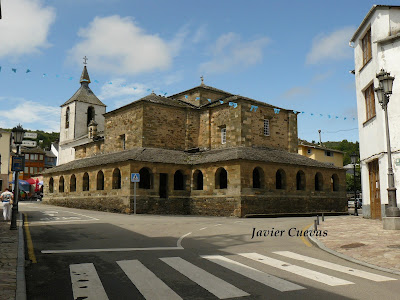 Antigua Colegiata de San Salvador de Grandas, hoy iglesia  parroquial, s. XII. Grupo Ultramar Acuarelistas
