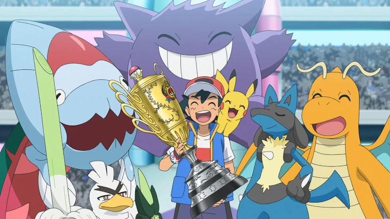 A Equipe de Ash em Jornadas Pokémon