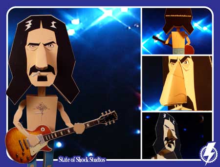 Frank Zappa Papercraft