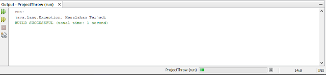Contoh Penggunaan Program Throw Dan Throws Pada Java  Contoh Program Throw Dan Throws Pada Java