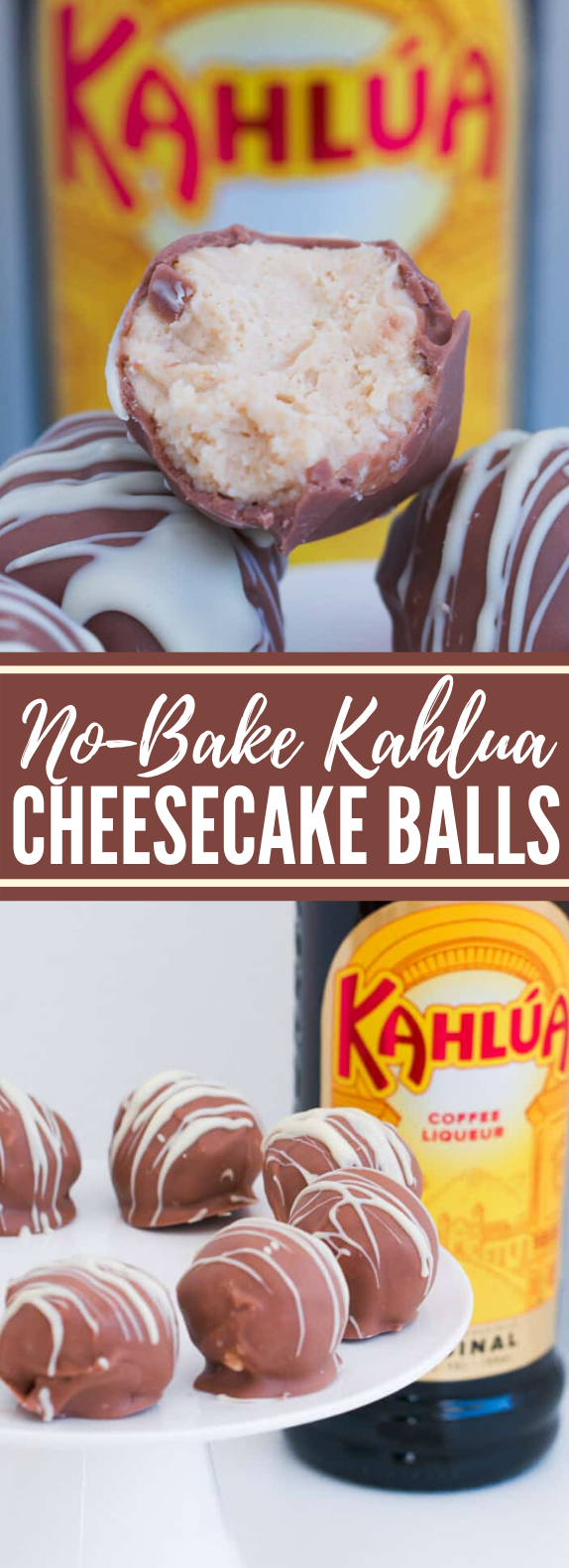 Kahlua Cheesecake Balls #desserts #chocolate