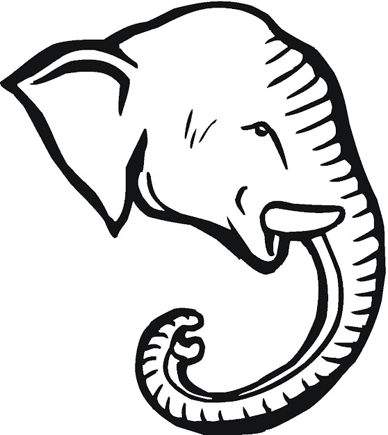 Pictures To Print And Color Of Elephants  Elephant Head Coloring Pages To  Print Elephant Free