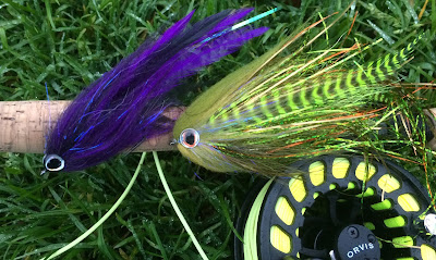 Pike streamers Black/Purple and Baby Pike