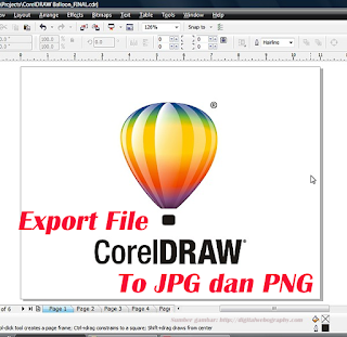 cara expor coreldraw