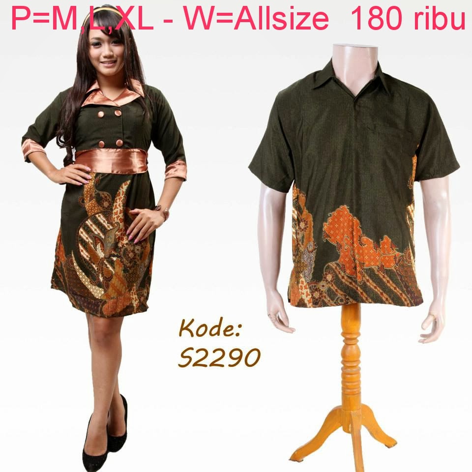 baju batik modern couple S2290