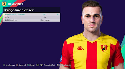 PES 2021 Faces Gabriele Moncini by Rachmad ABs