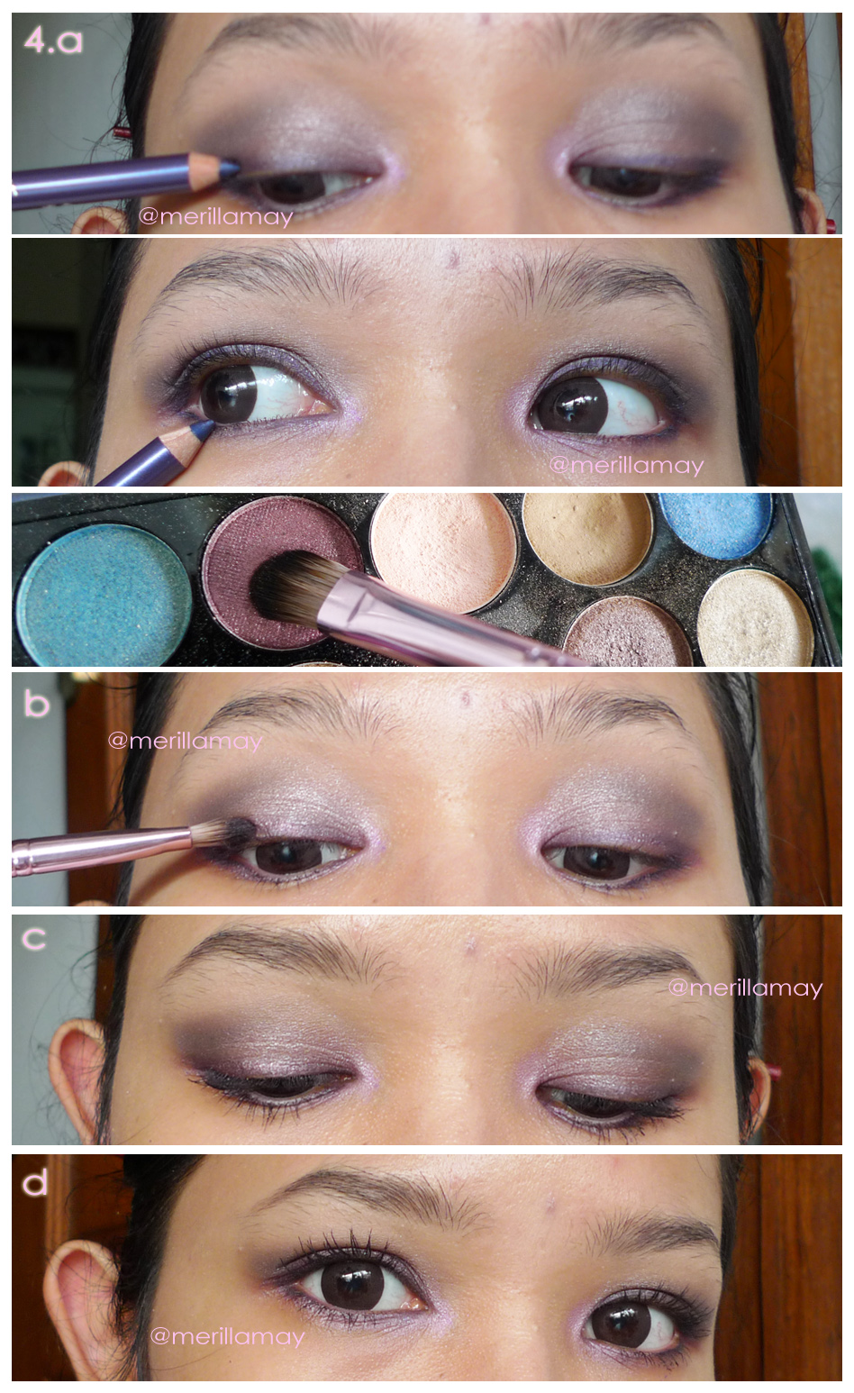 Merilla Mays Blog Tutorial Soft Purple Smokey Eye Makeup