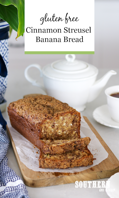 Easy Cinnamon Streusel Banana Bread Recipe Gluten Free.