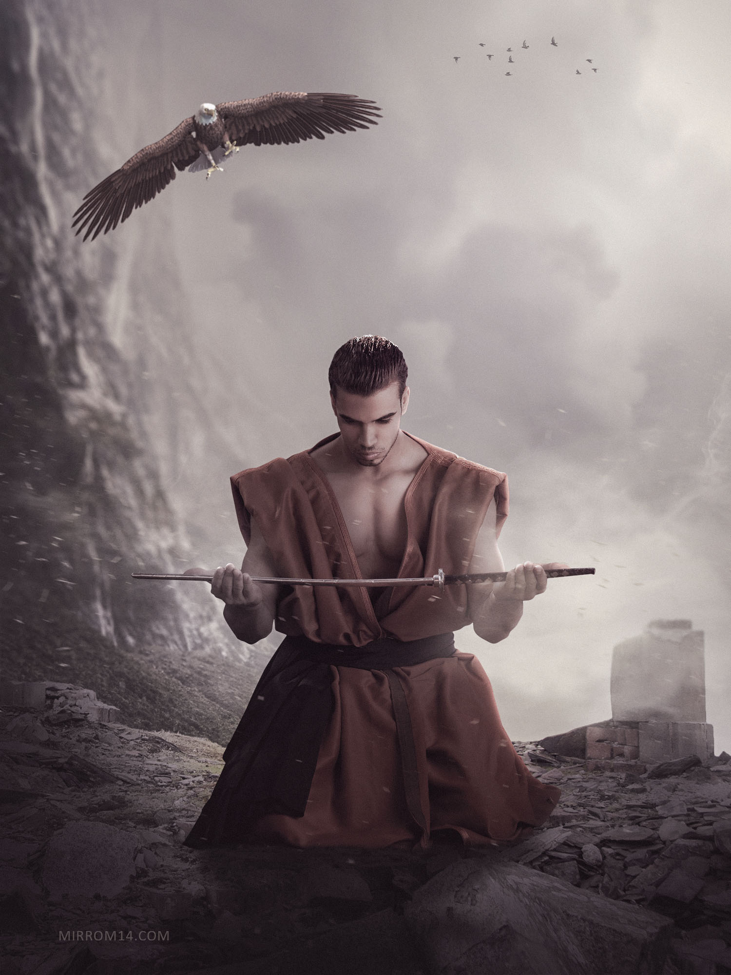 Eagle Sword Photo Manipulation in Photoshop