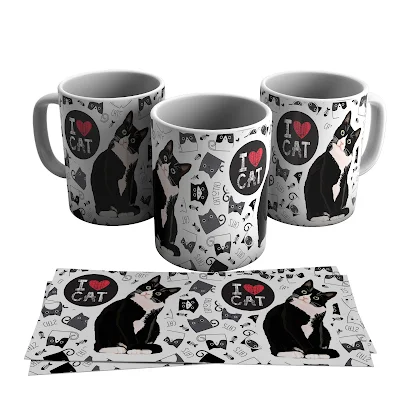 presentes criativos dia dos pais caneca de porcelana caneca de gato caneca pet