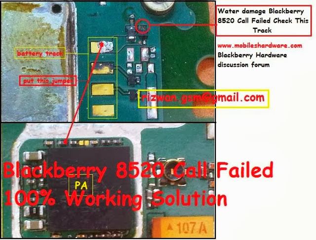 BLACKBERRY 8520 CALL FAILED SOLUTION