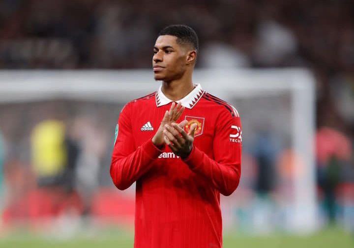 Manchester United forward Marcus Rashford has been named the PFA Vertu Motors Premier League Fans' Player of the Month for February after receiving nearly half the total vote (46%).