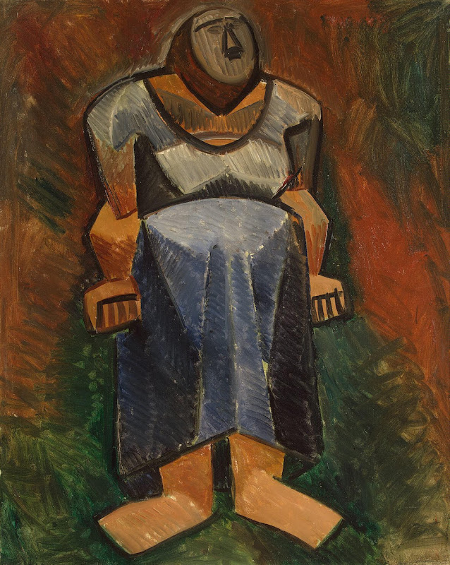Farm Woman by Pablo Picasso - Genre Paintings from Hermitage Museum