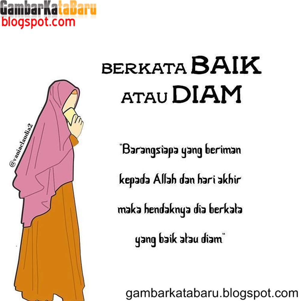 Gambar Kartun Muslimah Beserta Kata