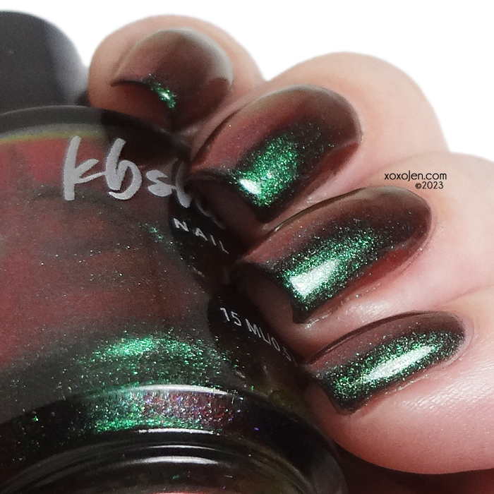 xoxoJen's swatch of KBShimmer Mistletoe You So