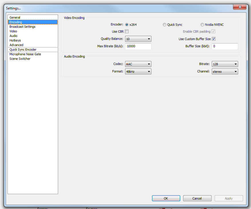 Techthatinterest Raw Obs Settings For Minecraft Shaders