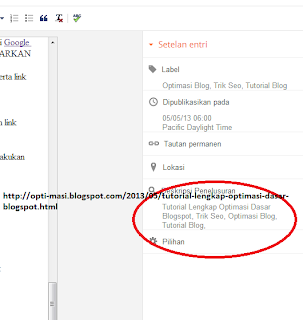 Tutorial Lengkap Optimasi Dasar Blogspot