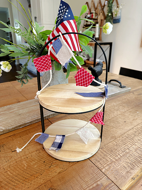 tiered tray for the Fourth of July