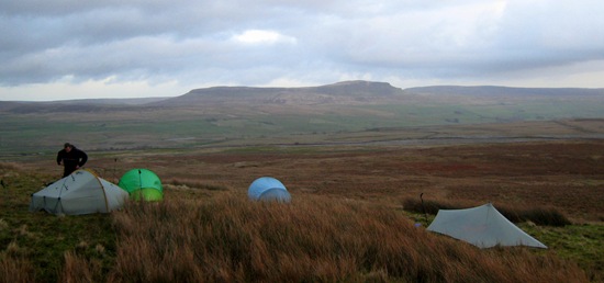 BORRINS MOOR CAMP WITH PEN-Y-GHENT