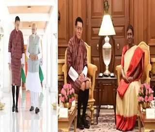 King of Bhutan met PM Modi and President Murmu