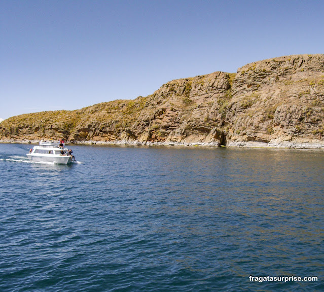 Lago Titicaca na Bolívia