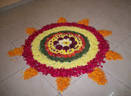 Easy Rangoli Designs For Diwali With Flowers