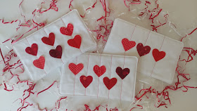 Quilted Valentine and Galentine cards