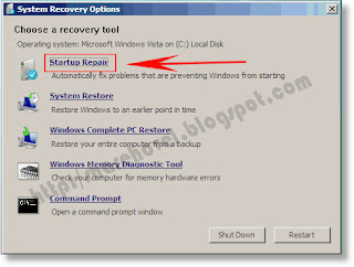 Startup Repair - Mengatasi Bootmgr is Missing di Windows  7 by Sharehovel