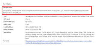 orderan jasa dari project.co.id