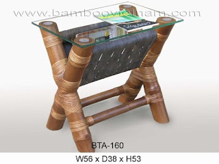 Contoh gambar meja dari  bambu  sederhana  Isi Rumahku