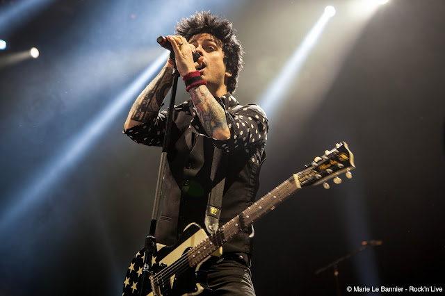 Green Day AccorHotels Arena Paris Bercy American Idiot Concert Punk Rock Live Rock'n'Live Photo Marie Dookie Le Bannier Mike Dirnt Tré Cool Revolution Radio Basket Case