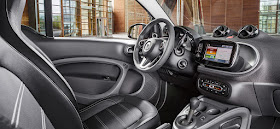 Interior view of 2017 smart fortwo