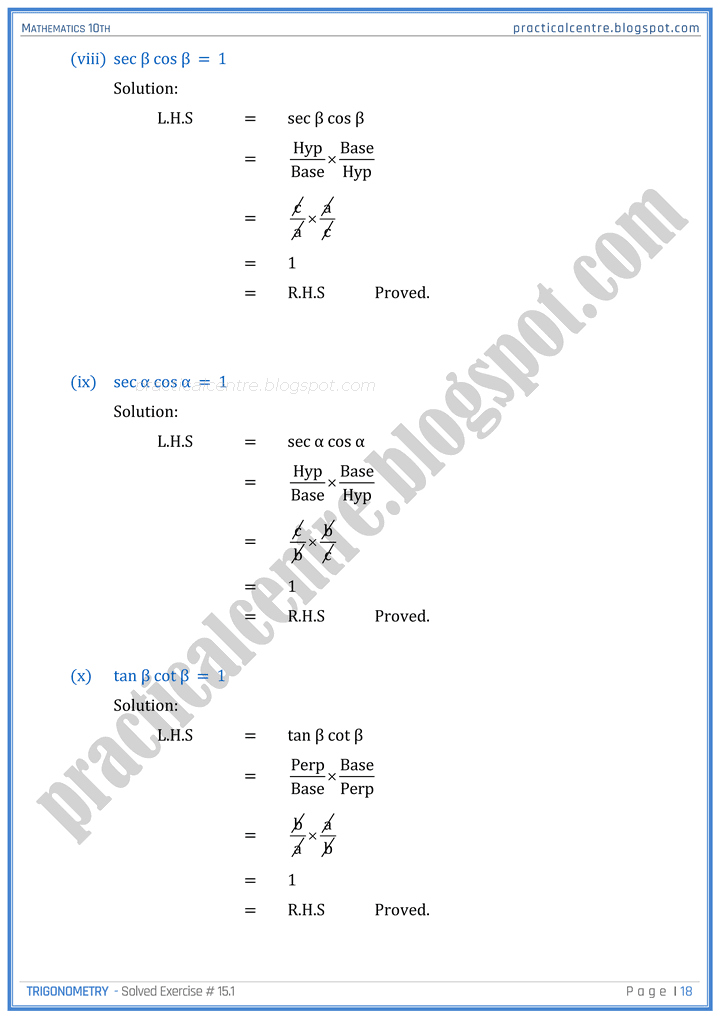 trigonometry-exercise-8-1-mathematics-10th