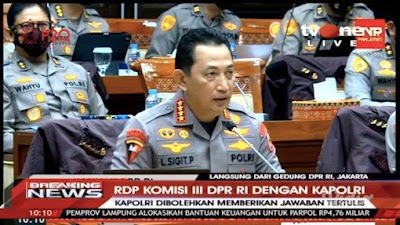 Jenderal Listyo Sigit Tegaskan ke Komisi III DPR RI Polri Solid, Sebelum Bicara Kematian Brigadir J